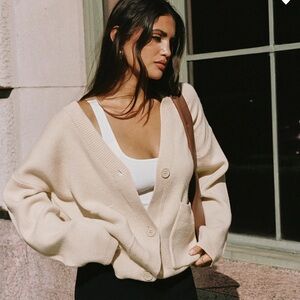 Princess Polly Burke Cardigan Cream